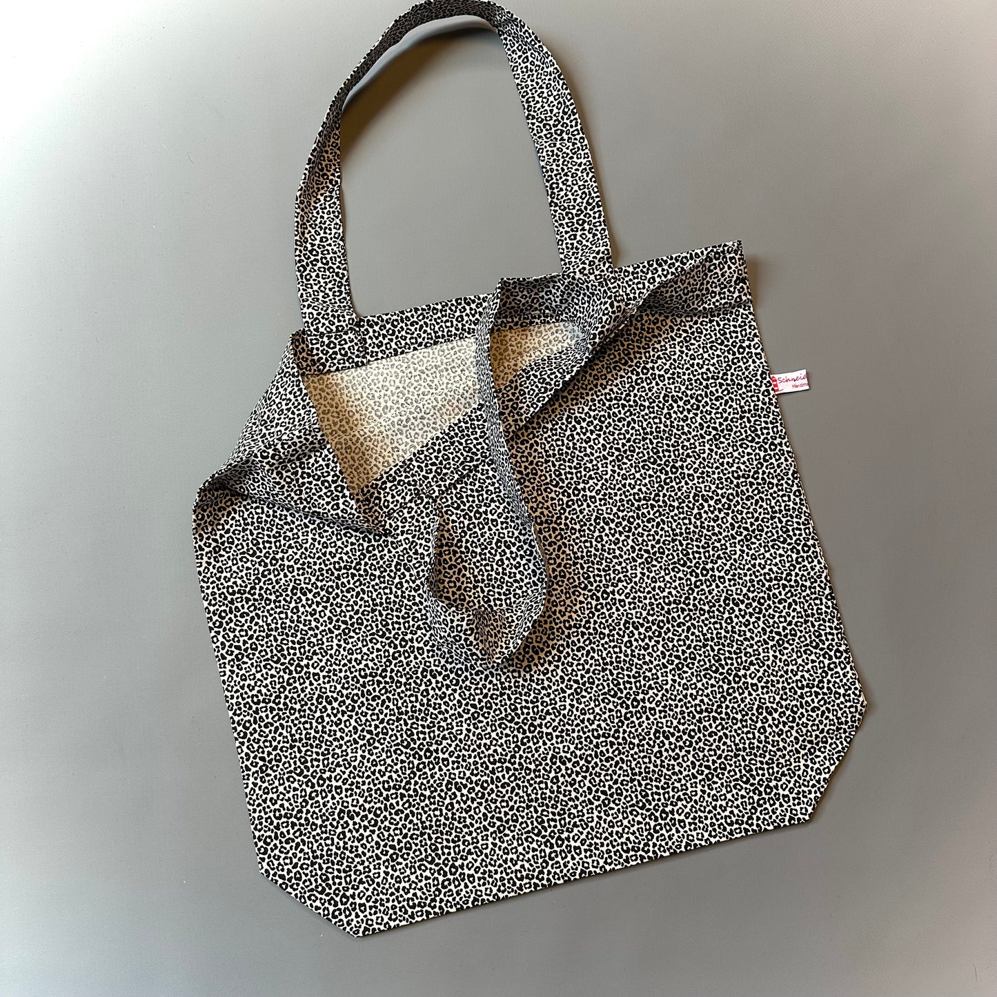 „VielKramBeutel" - Einzelstück Leo Schwarz-Beige