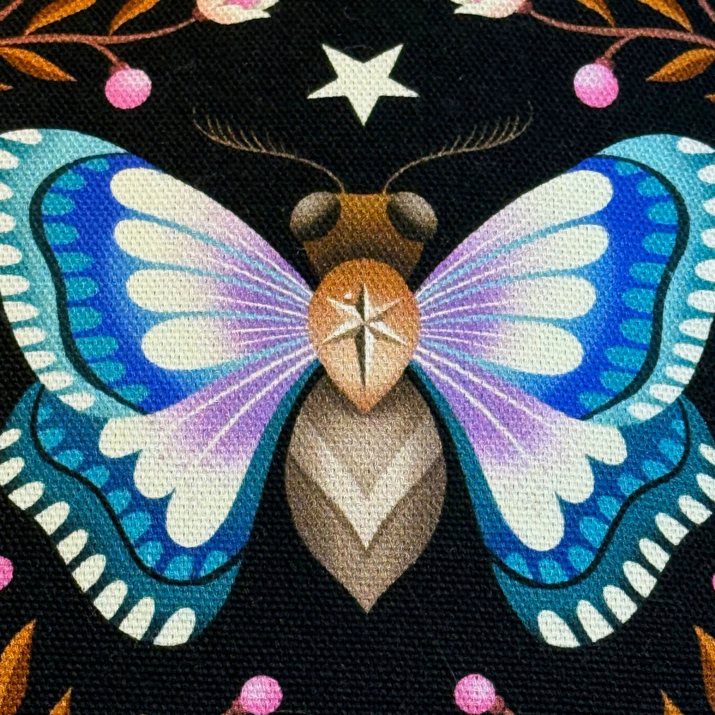 Große Umhängetasche "Lina" in Stepp - Einzelstück Luna Moth