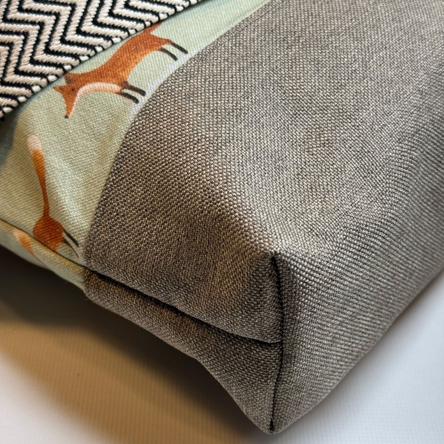 Große Umhängetasche "Kerstin" - Einzelstück Füchse