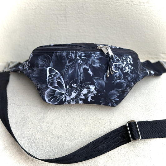 große Bauchtasche "Katja" - Softshell gemustert