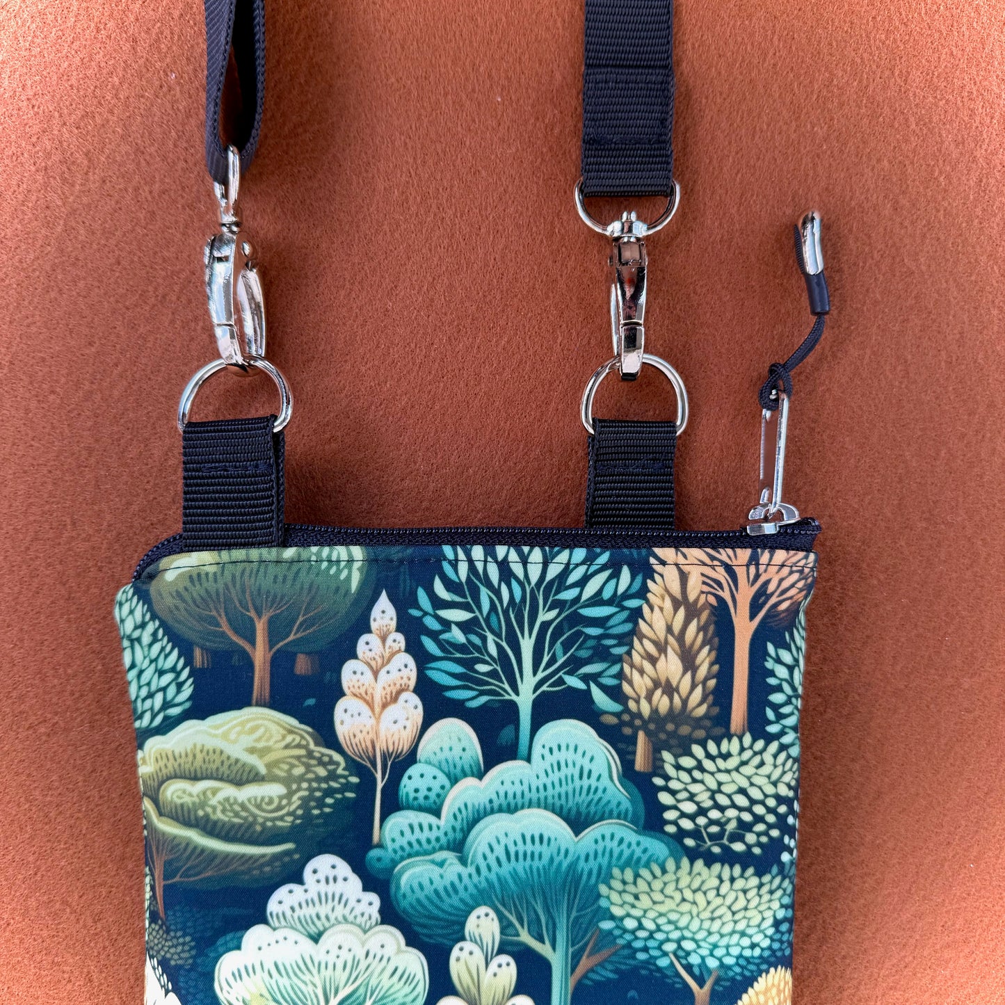 "Allwetter-Frieda" - Einzelstück Softshell Frühlingsbäume