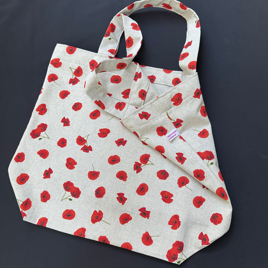 "VielKramBeutel" Canvas - EInzelstück Poppys