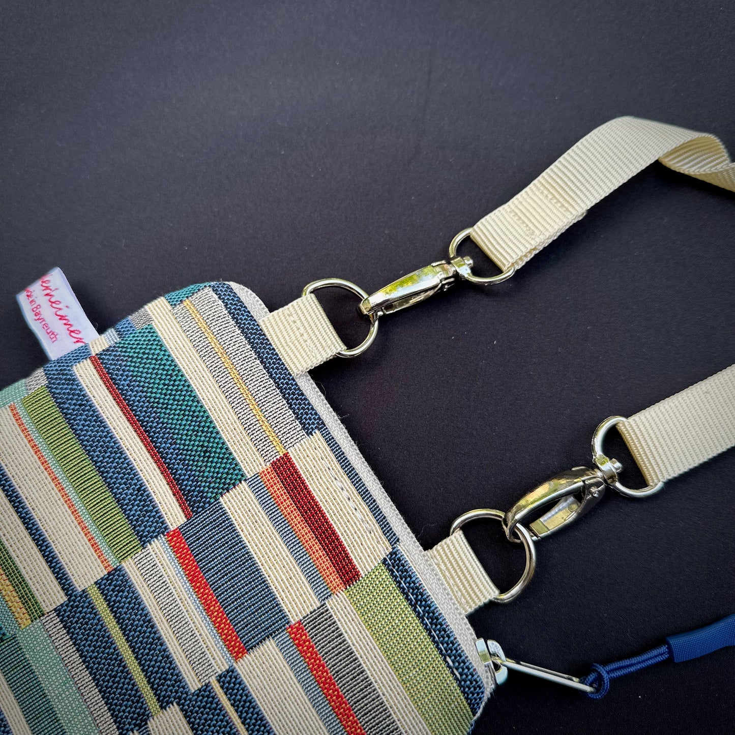 Handytasche "Frieda" - Einzelstück Gobelin Balken