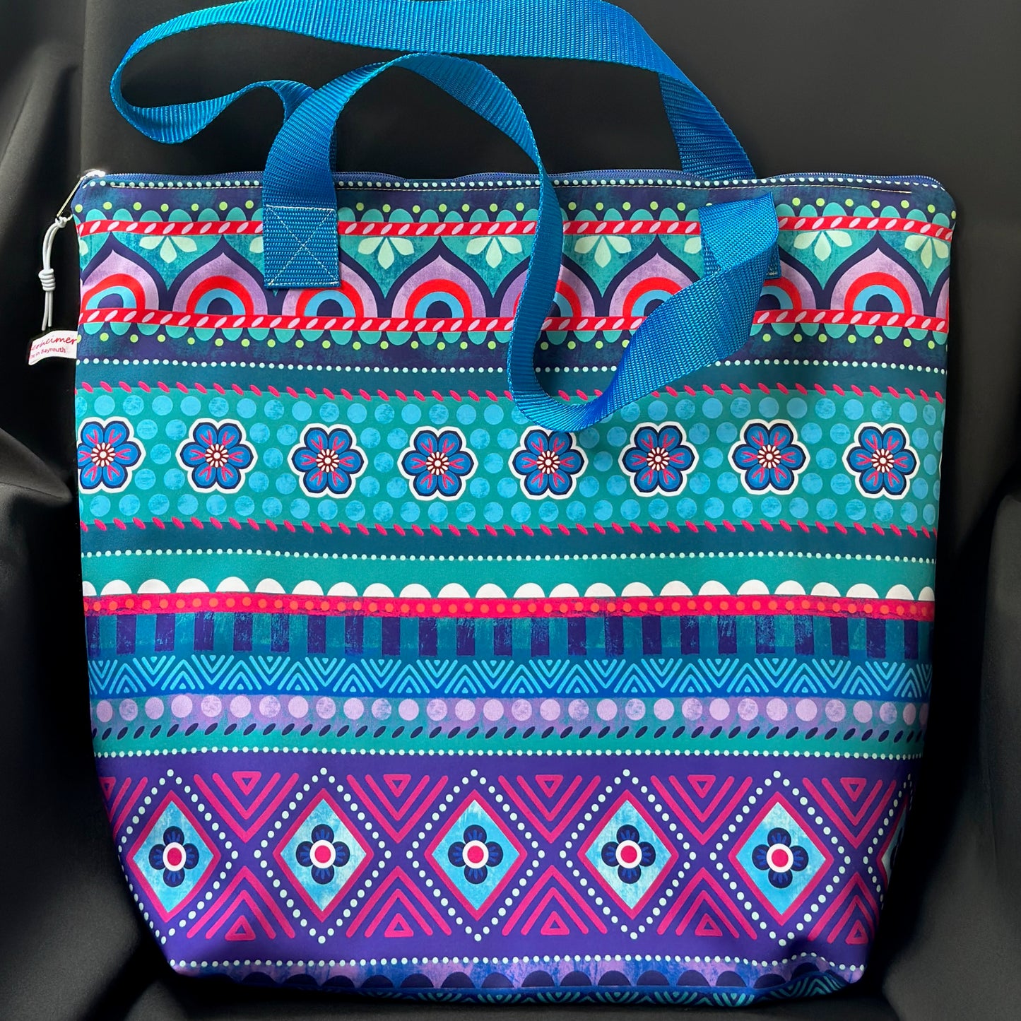 Thermotasche "Kühler Krambeutel" Softshell - Einzelstück in Blau-Türkis