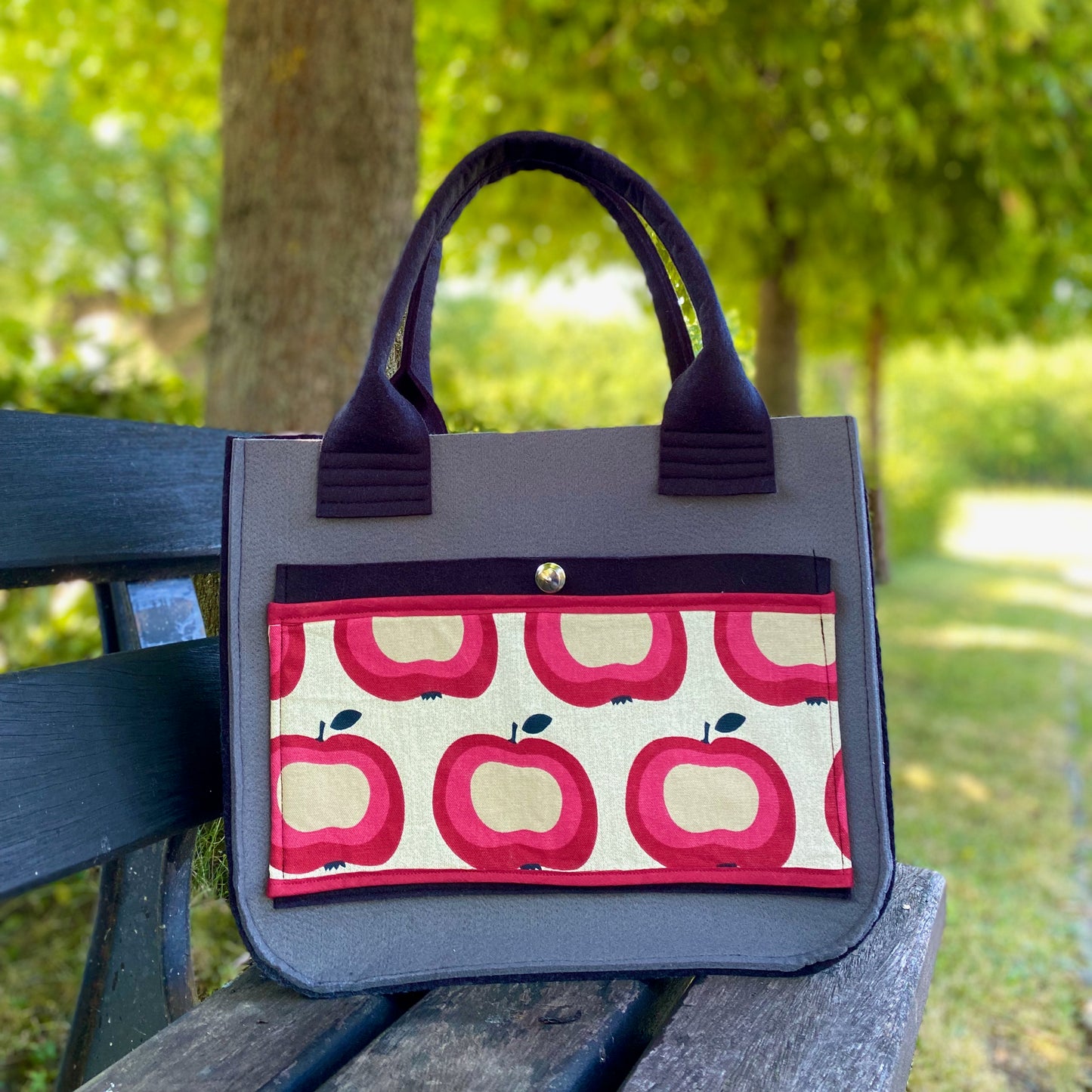 Filzshopper "Molly" - Äpfel
