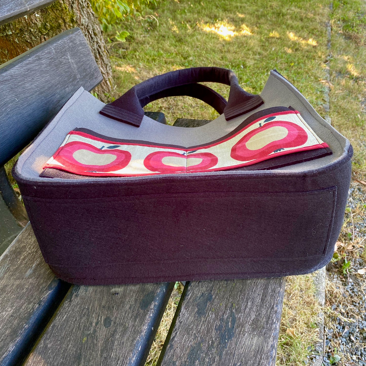 Filzshopper "Molly" - Äpfel