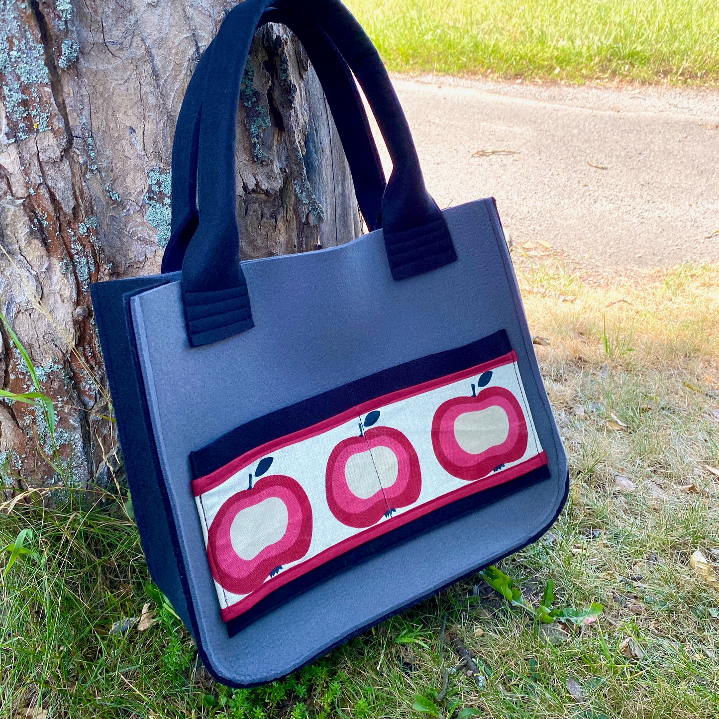 Filzshopper "Molly" - Äpfel