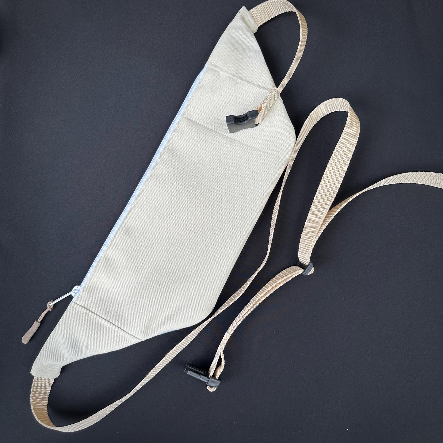 Bauchtasche "Karo" - Einzelstück Halbkreise