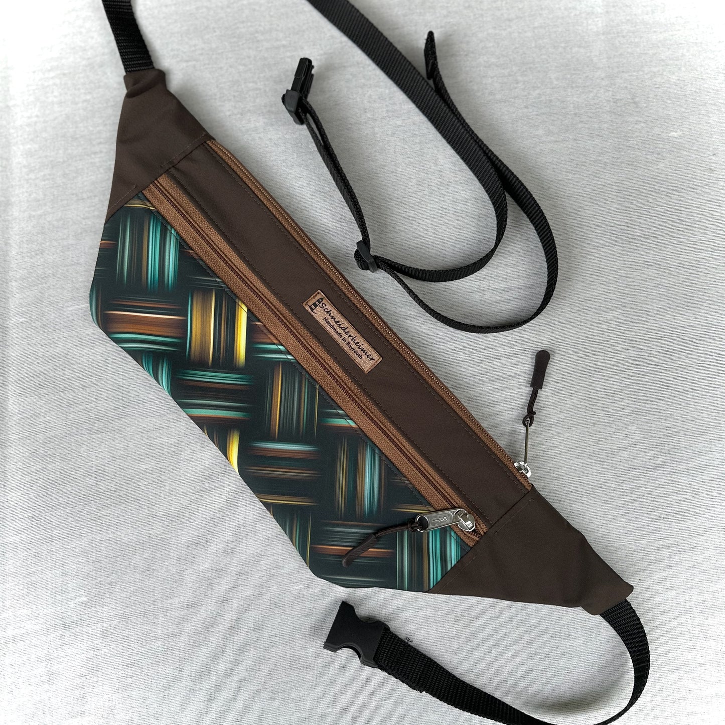 Bauchtasche "Karo" - Einzelstück Über Kreuz