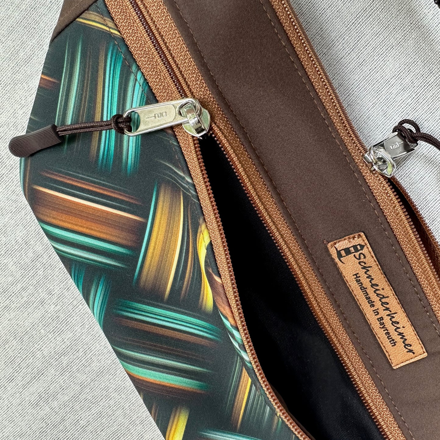Bauchtasche "Karo" - Einzelstück Über Kreuz