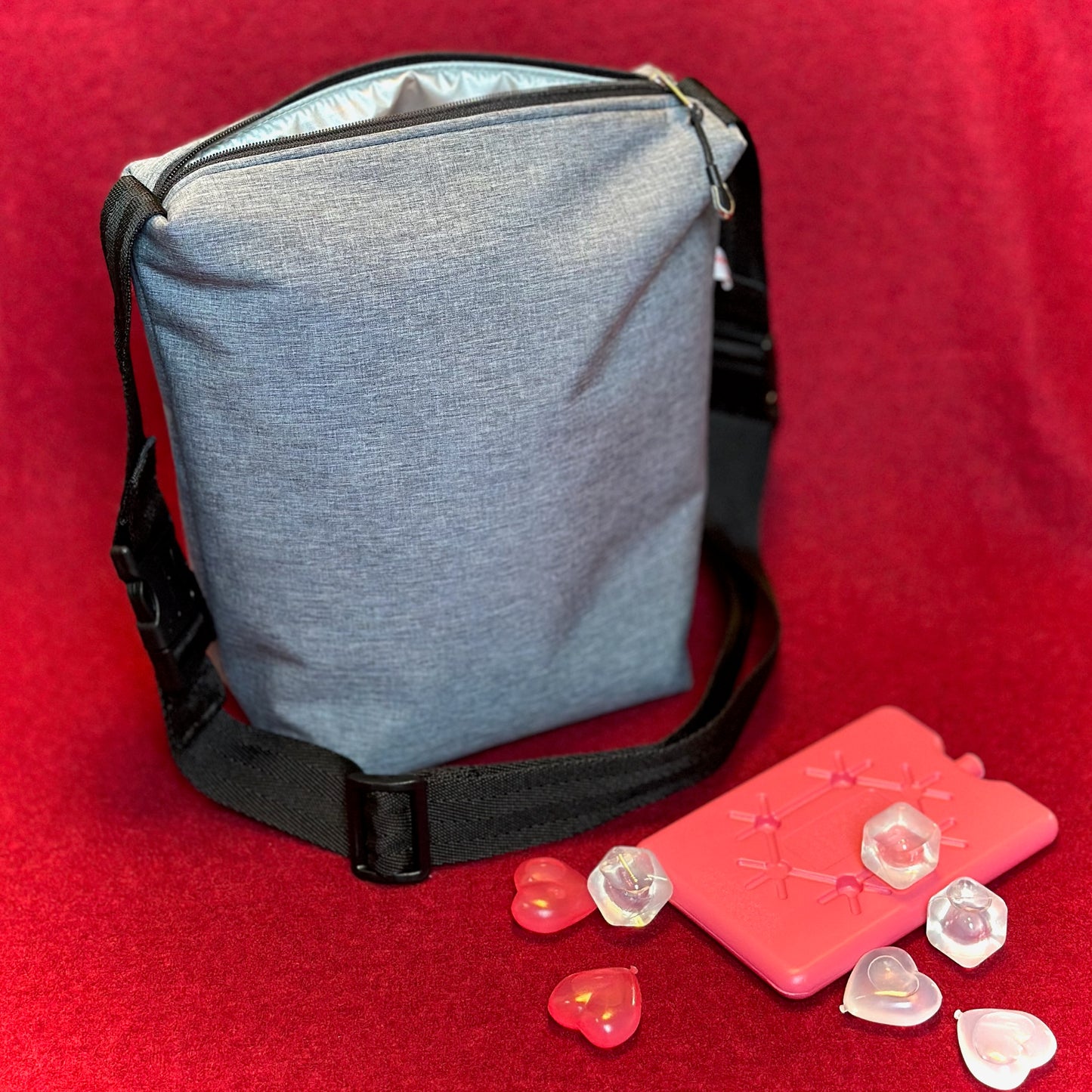 Thermotasche "Kalte Sophie" - Einzelstück Softshell Grau Melange