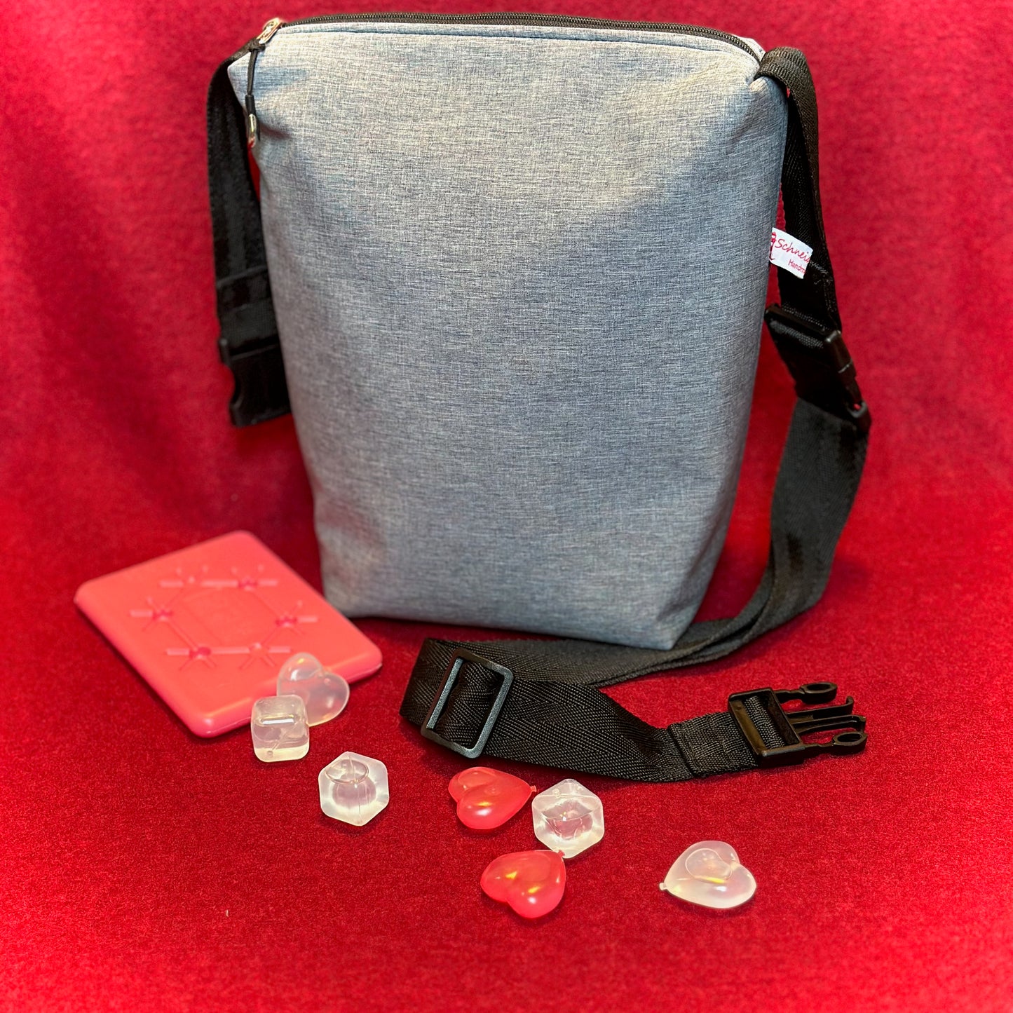Thermotasche "Kalte Sophie" - Einzelstück Softshell Grau Melange