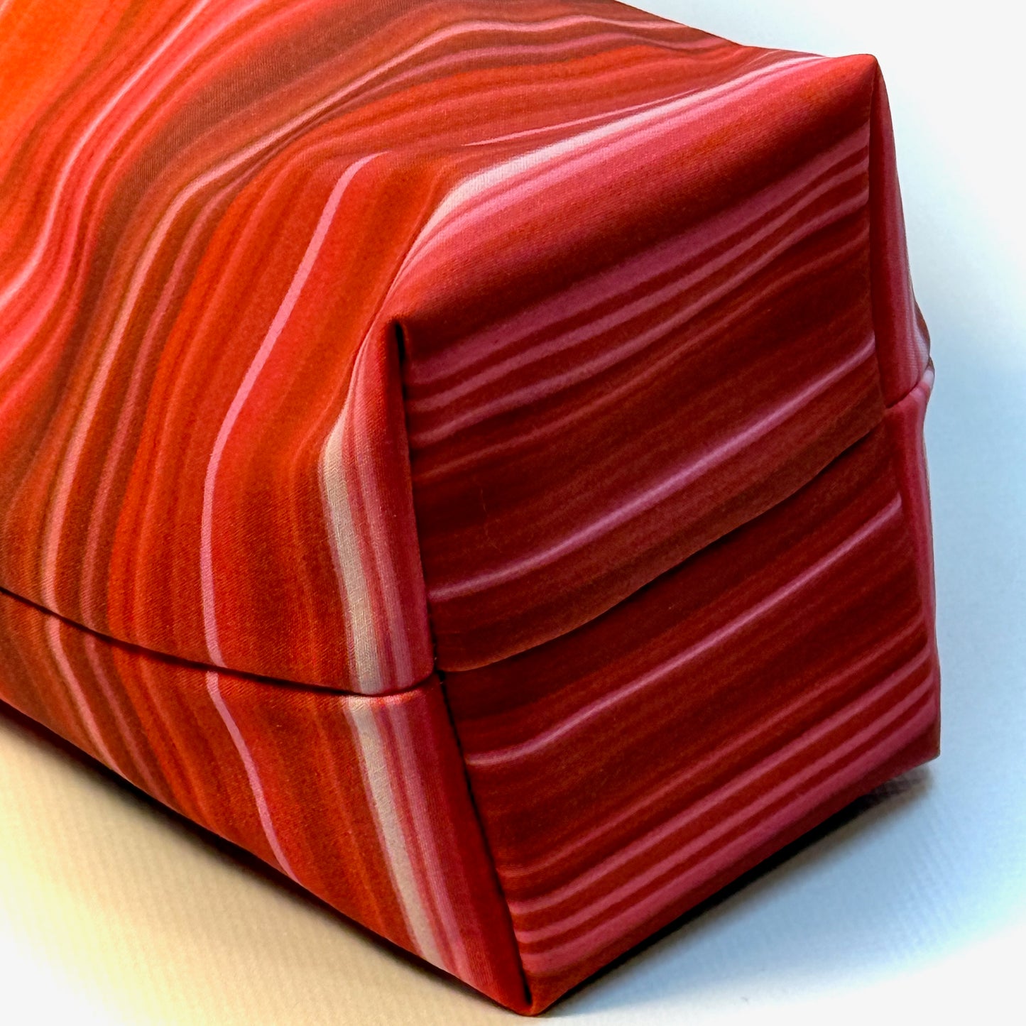 "Flaschentasche" XL - Einzelstück Streifen Rot