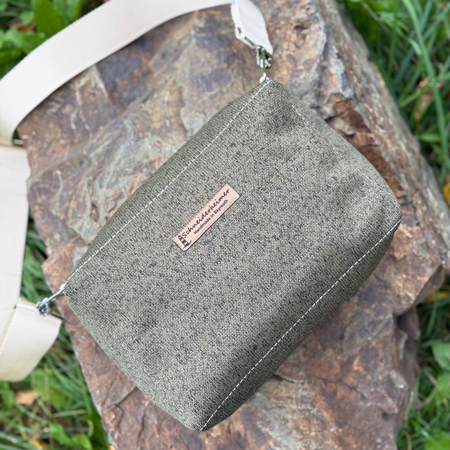 "Allwetter-Leni" - Einzelstück Softshell Strickoptik