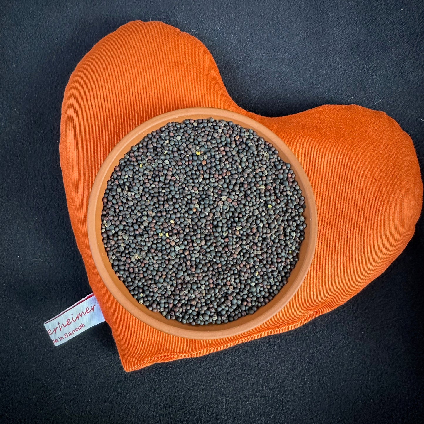 "Herzenswärmer" Ich hab Glück - orange