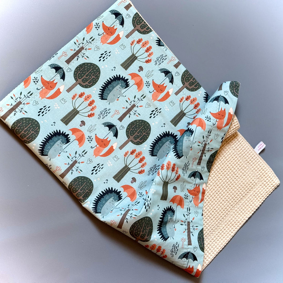 Babydecke - "Fuchs und Igel"