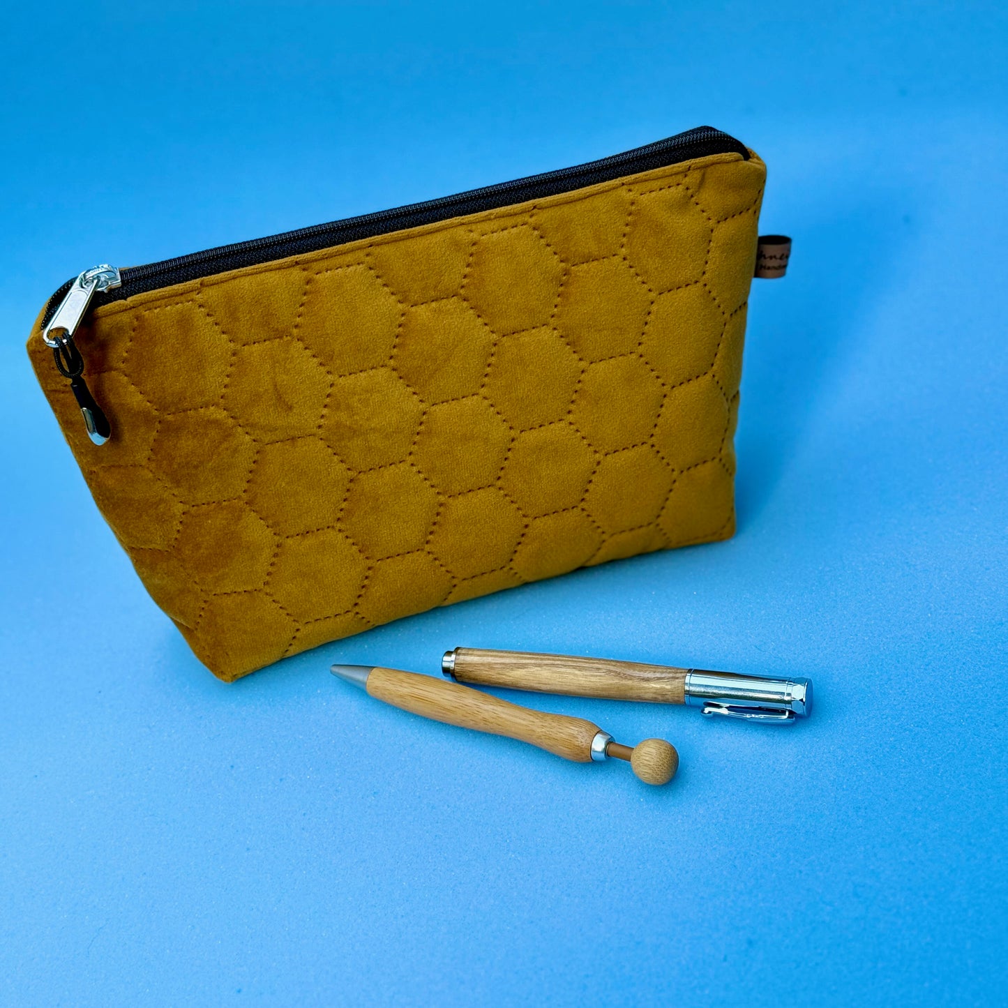 KleinKramTäschchen - "SamtDäschla" Senfgelb