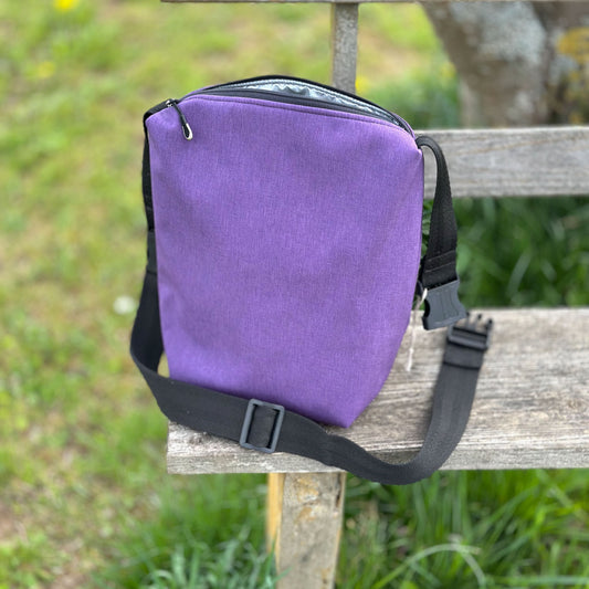 Thermotasche "Kalte Sophie" - Einzelstück Softshell Pflaume melange