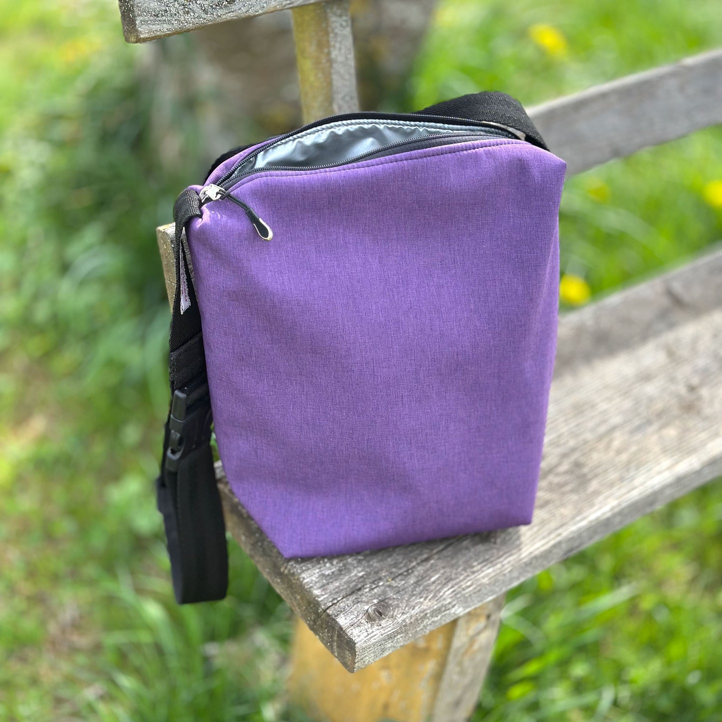 Thermotasche "Kalte Sophie" - Einzelstück Softshell Pflaume melange