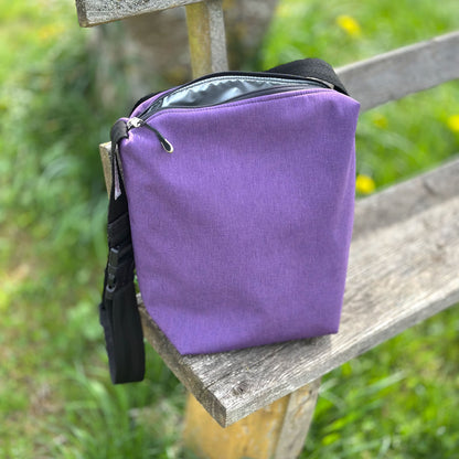 Thermotasche "Kalte Sophie" - Einzelstück Softshell Pflaume melange