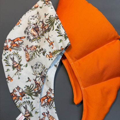 "Hörnchen Horst" - Set mit Bezug Waldtierfreunde grau