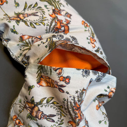 "Hörnchen Horst" - Set mit Bezug Waldtierfreunde grau