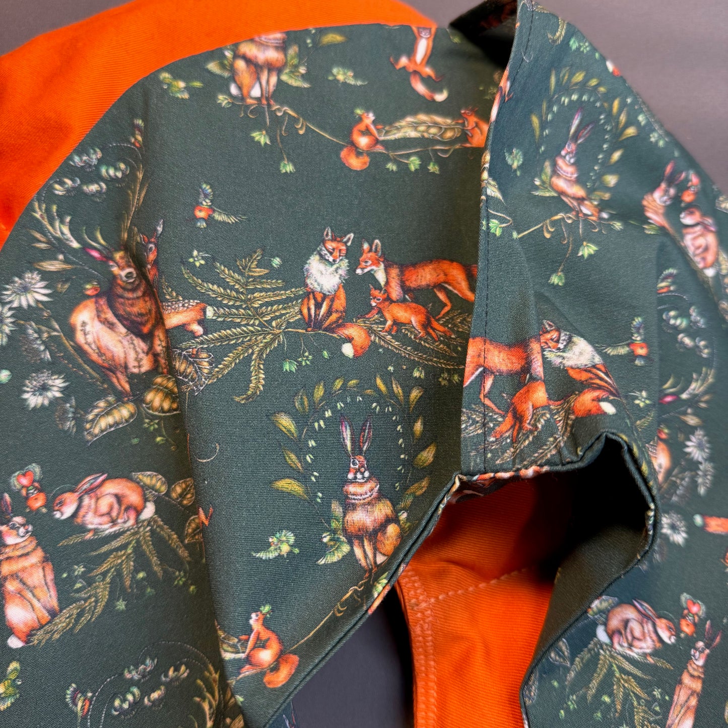 "Hörnchen Horst" - Set mit Bezug Waldtierfreunde grün