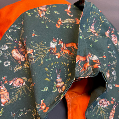 "Hörnchen Horst" - Set mit Bezug Waldtierfreunde grün