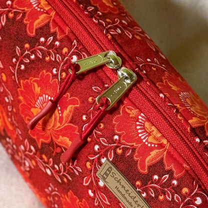 Umhängetasche "Leni"- Einzelstück Rosenrot