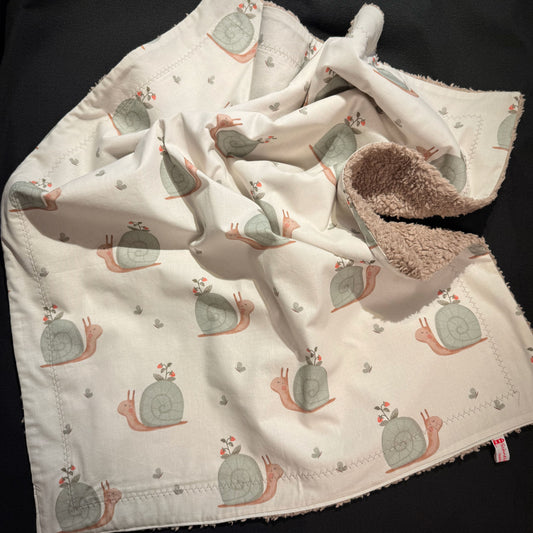 Kuschel-Decke - Schnecken