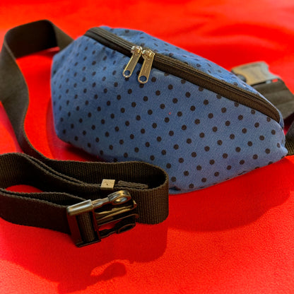 "Käthe" in Cord - Einzelstück Pünktchen auf Blau