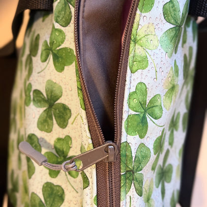 Schwimmbadtasche "Tasche für's Nasse" - Einzelstück Glücksklee