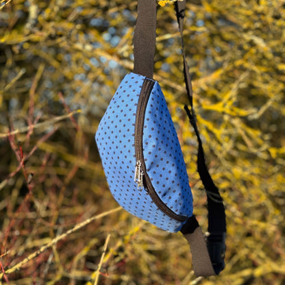 "Käthe" in Cord - Einzelstück Pünktchen auf Blau