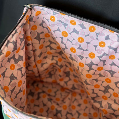 Schwimmbadtasche "Tasche für's Nasse" - Einzelstück Blüten