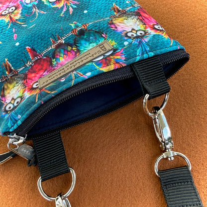 "Allwetter-Frieda" - Einzelstück Softshell Schräge Vögel