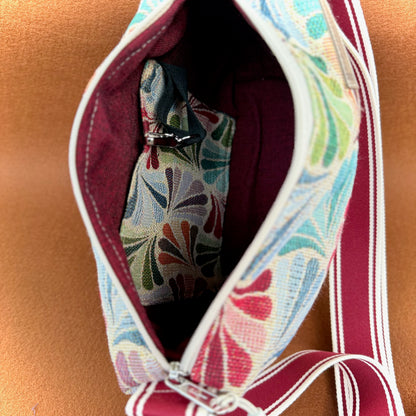 Umhängetasche "Leni"- Einzelstück Gobelin Fächer