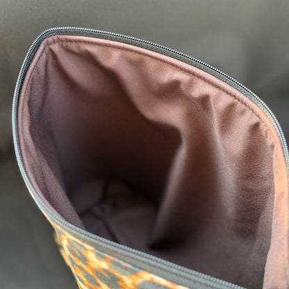 Kosmetiktäschchen Maxi - Einzelstück Leo