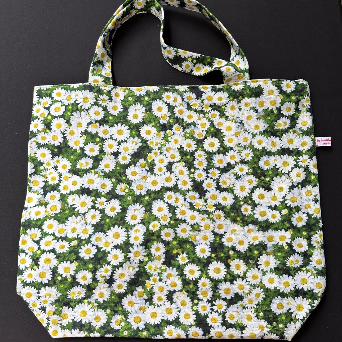 "VielKramBeutel" Canvas - Einzelstück Gänseblümchen