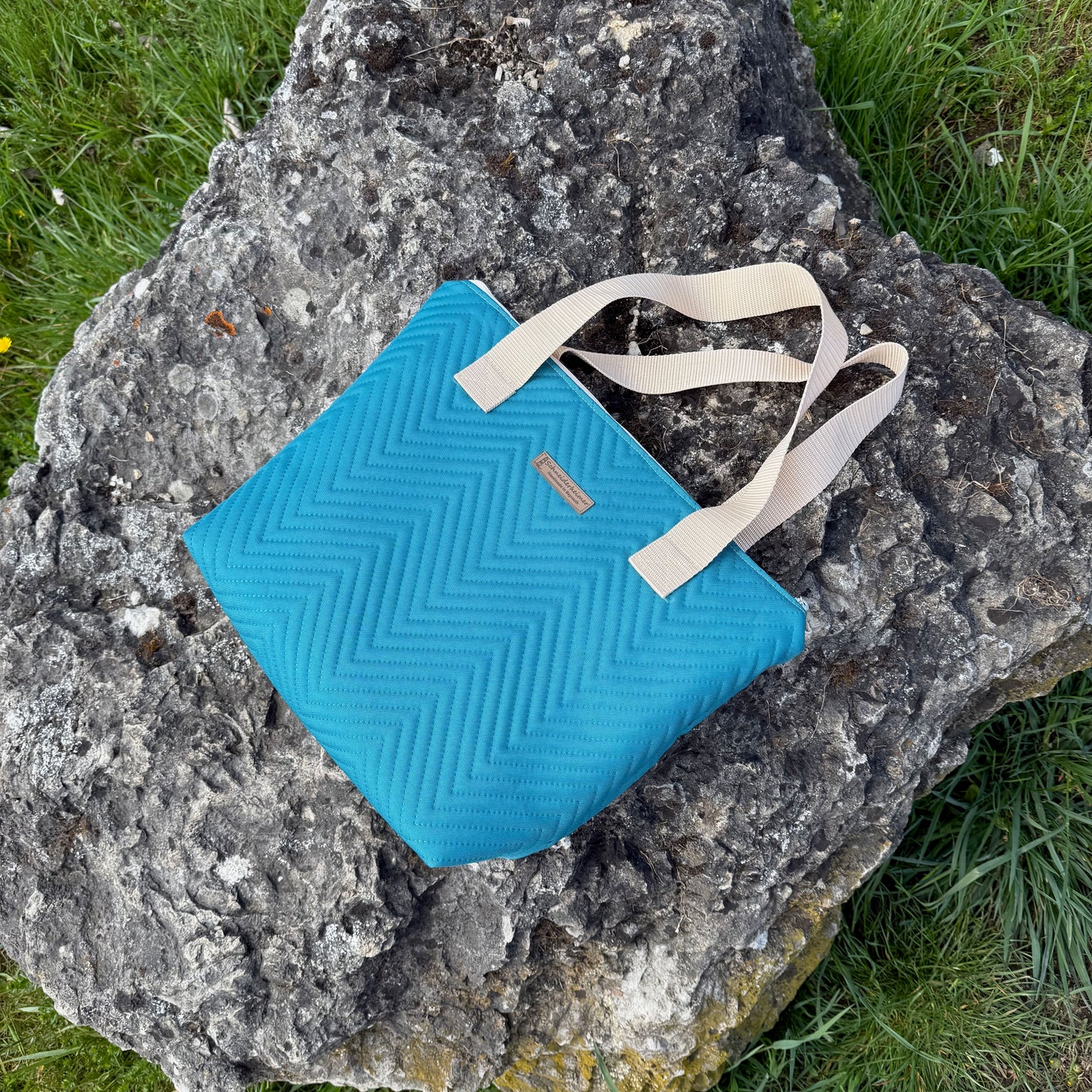Thermotasche "Kühler Krambeutel" Kleingröße - Steppstoff grüntürkis