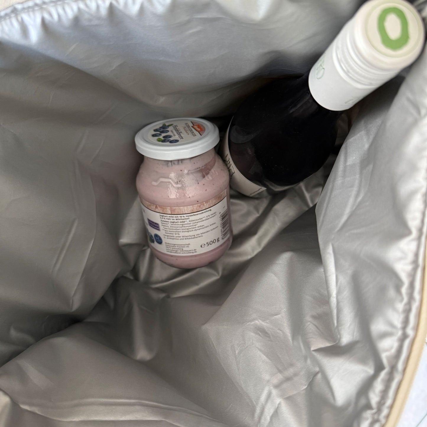 Thermotasche "Kühler Krambeutel" Kleingröße - Steppstoff grüntürkis
