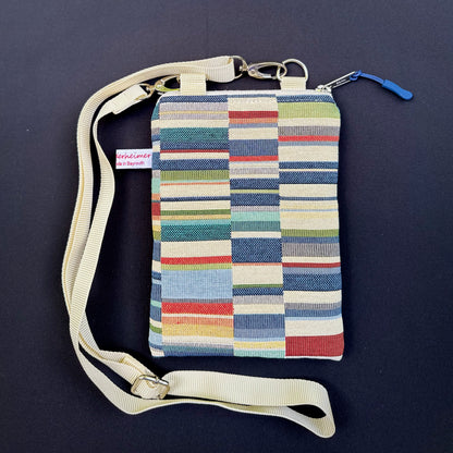 Handytasche "Frieda" - Einzelstück Gobelin Balken