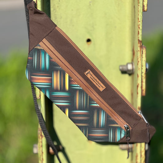 Bauchtasche "Karo" - Einzelstück Über Kreuz