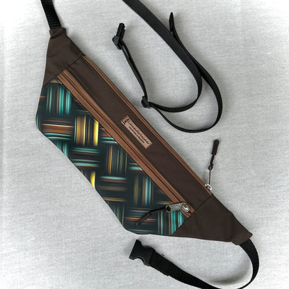 Bauchtasche "Karo" - Einzelstück Über Kreuz