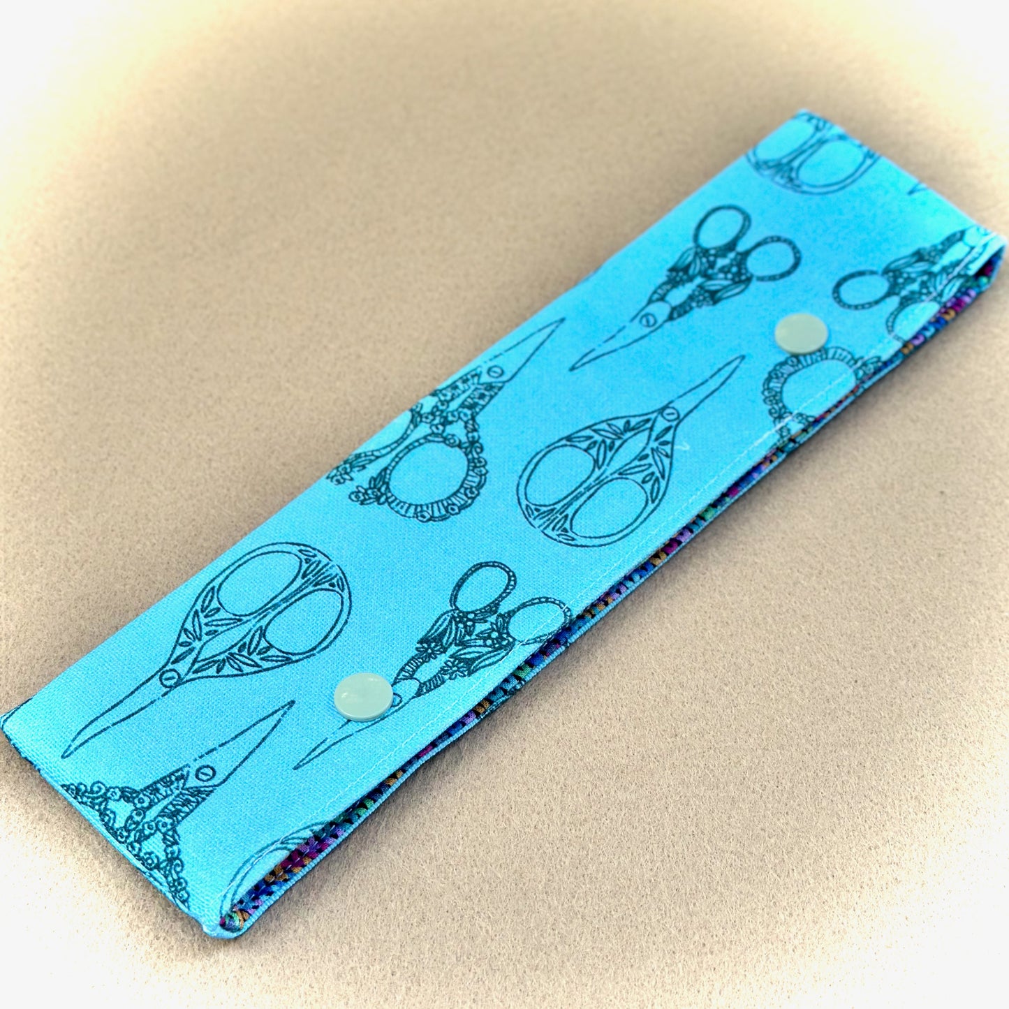 Nadelgarage "Scheren in Türkis"