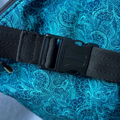 Thermotasche "Kalte Sophie" - Einzelstück Softshell Paisleys Petrol