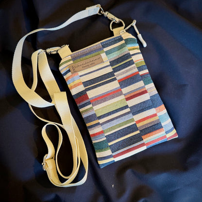 Handytasche "Frieda" - Einzelstück Gobelin Balken