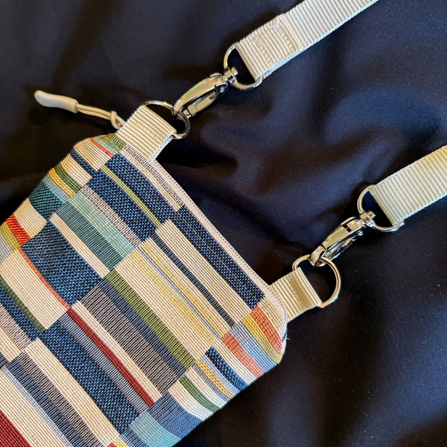 Handytasche "Frieda" - Einzelstück Gobelin Balken