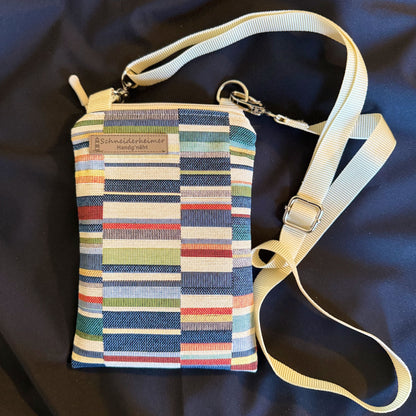 Handytasche "Frieda" - Einzelstück Gobelin Balken