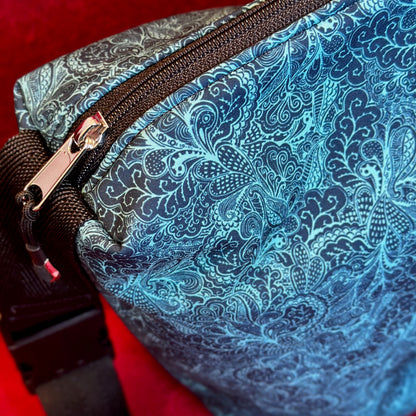 Thermotasche "Kalte Sophie" - Einzelstück Softshell Paisleys Petrol