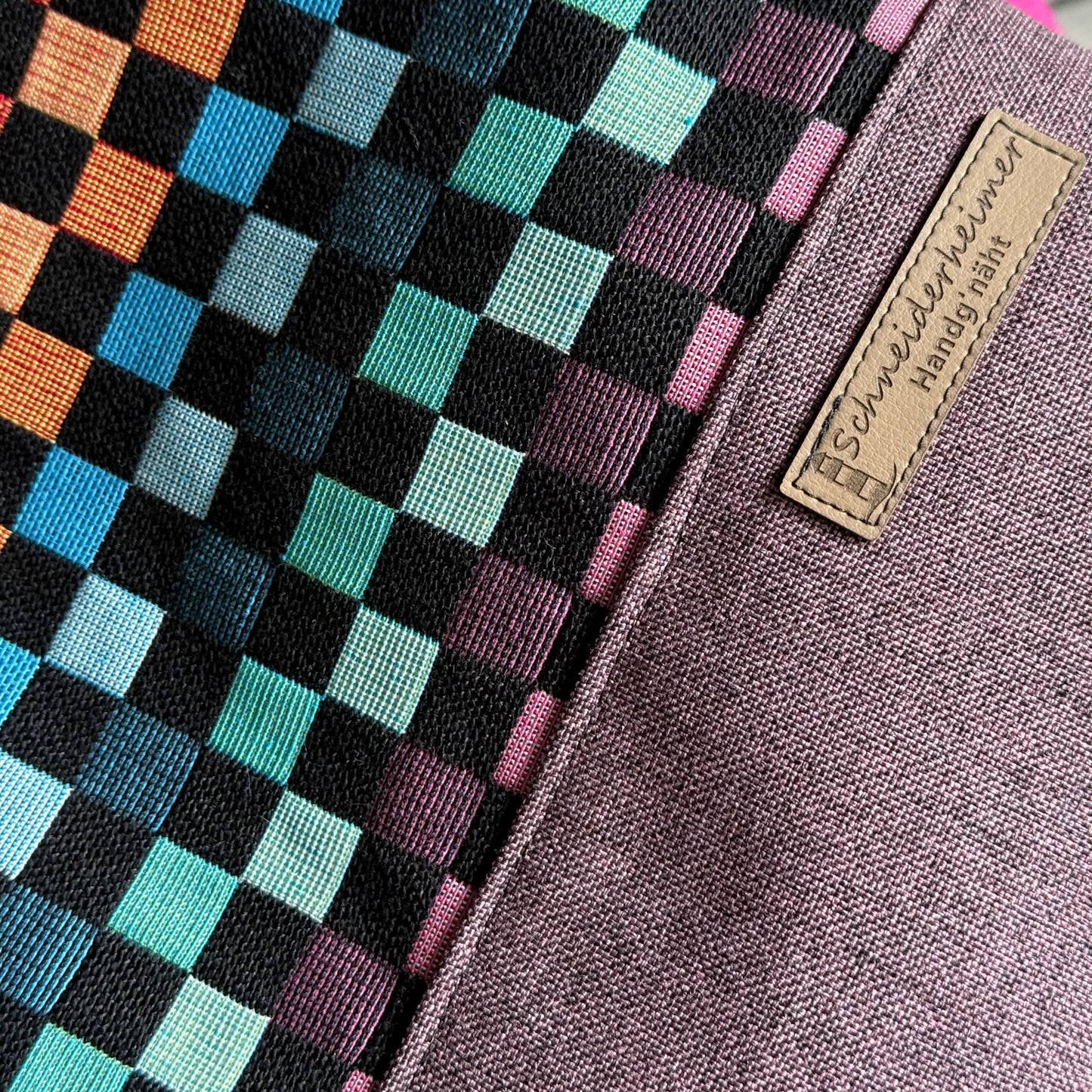 Umängetasche "Petra" - Einzelstück Bunte Quadrate